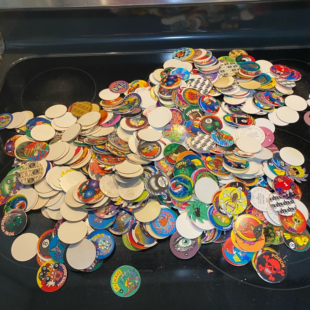 Vintage Colorful Collectible Pogs